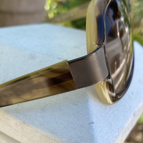 Banana Republic plastic sunglasses brown gradient lenses brown frame - Picture 6 of 10